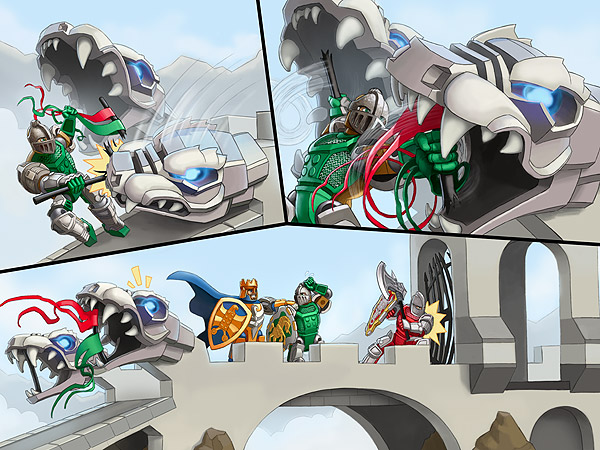 Sir Kentis Outwits the Gargoyles