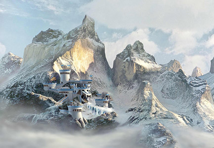 Bear Castle Painting