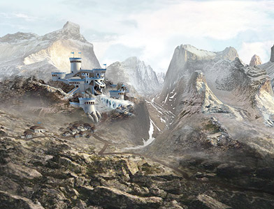 Bear Castle Painting