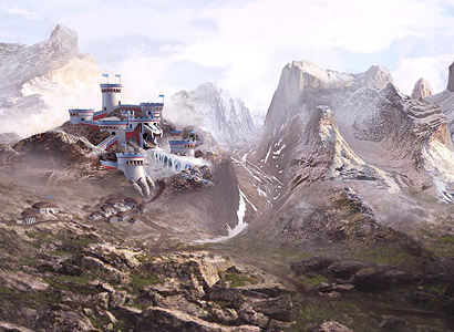 Bear Castle Painting