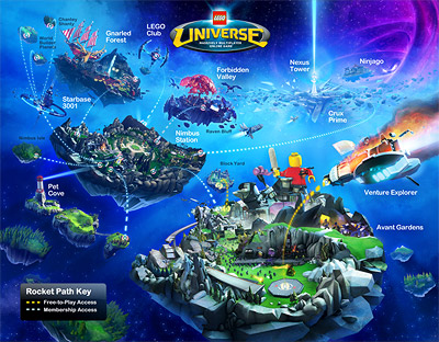 LEGO Universe Map