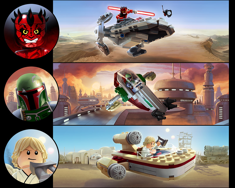 LEGO Star Wars exclusive illustrations