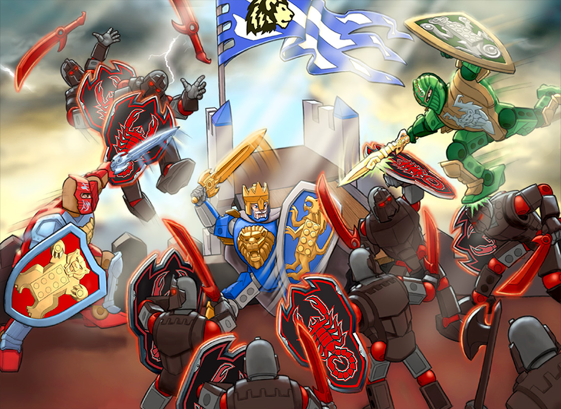 Mike Rayhawk Illustration and Design: LEGO Knights' Kingdom